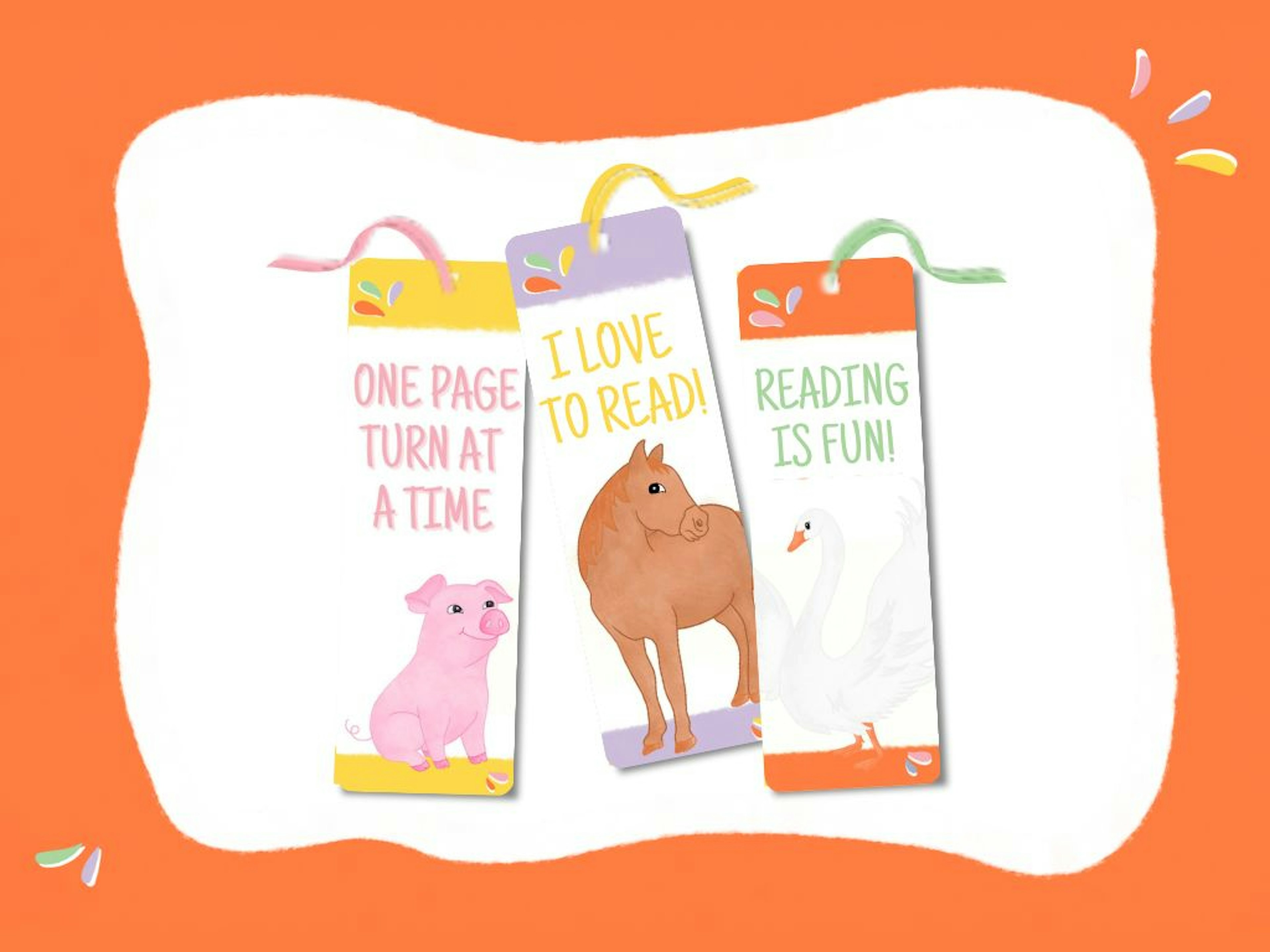 Encouraging education to stretch further beyond schools, I have also designed bookmarks for the pack. Having three to collect encourages engagement and following of this brand and content. 