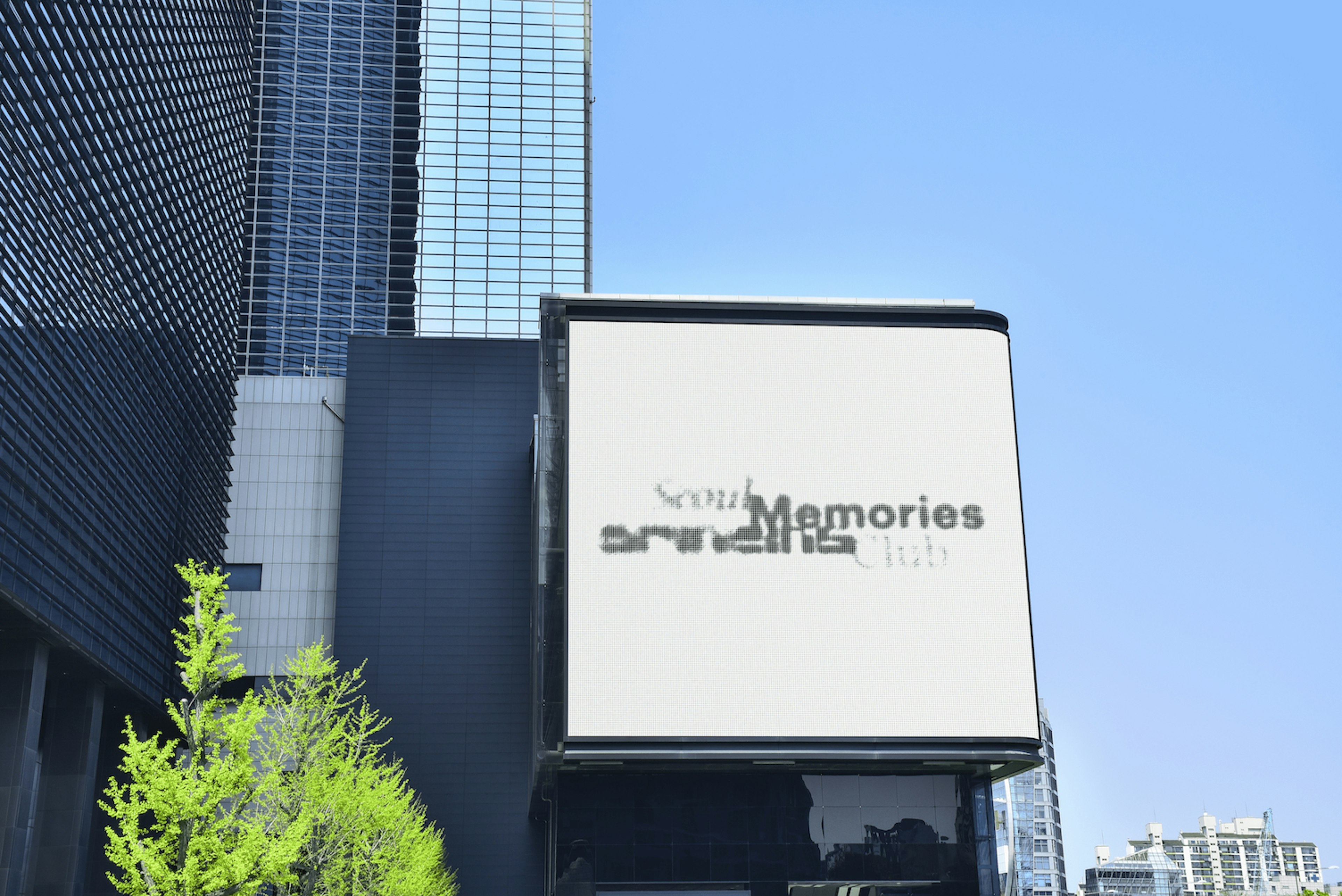 Logo Visualisation; brand promotion on a billboard in Gangnam-gu, Seoul.