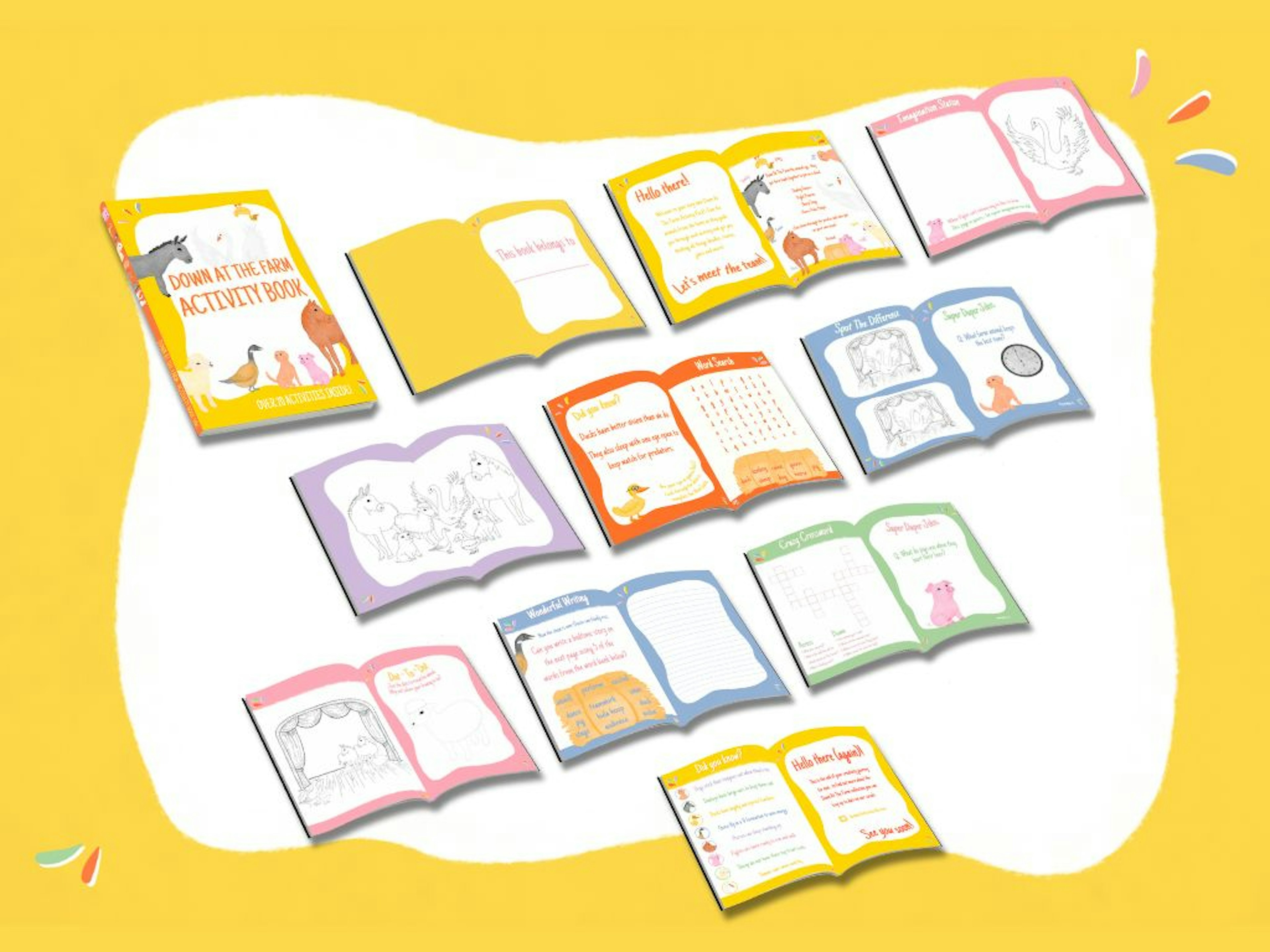 An activity pack with a purpose of educating as well as creating. With bold colours and consistency in the participation of familiar characters, the engagement is heightened. This is all about the journey and has a core value of teamwork.