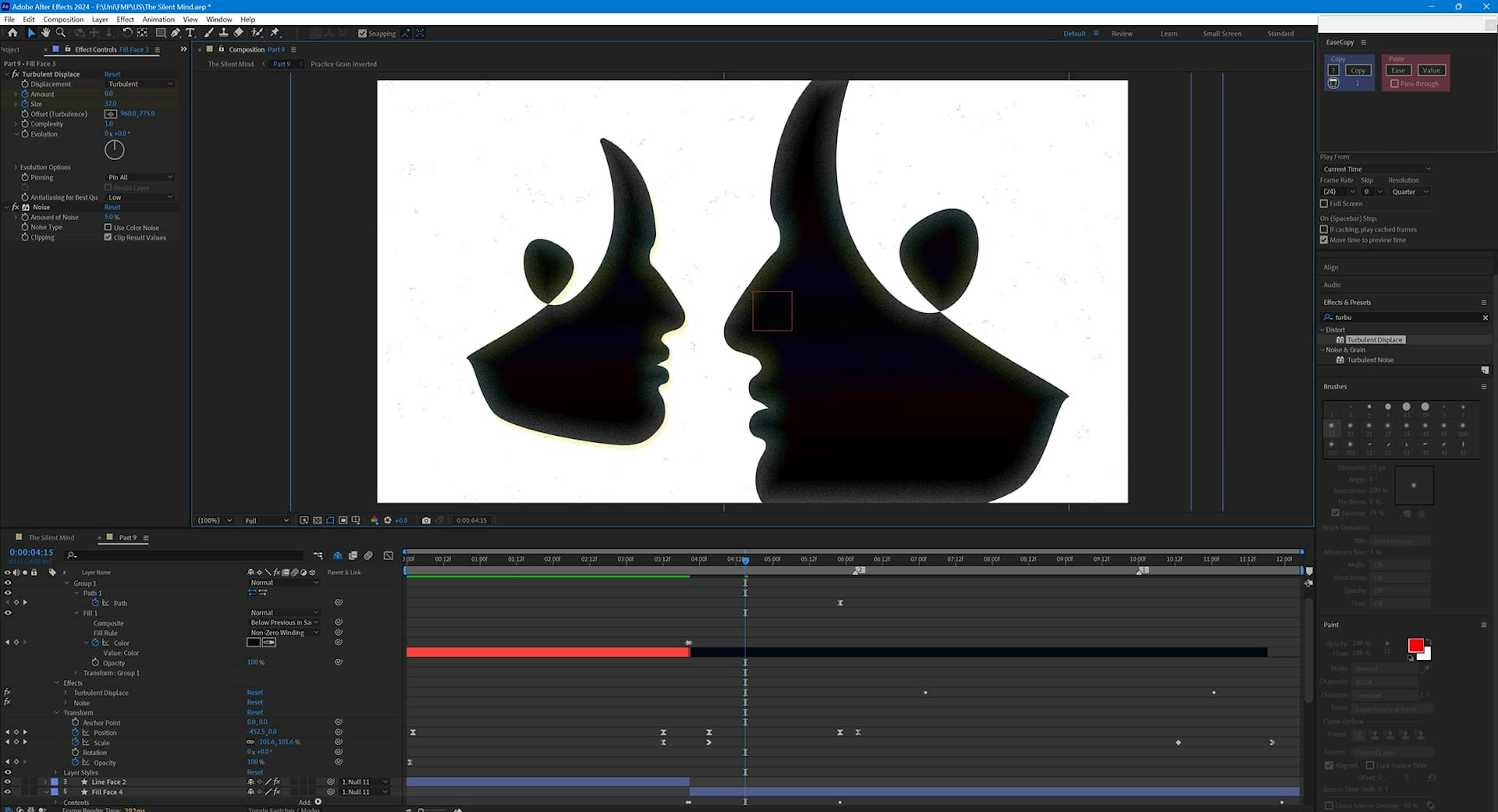 2D animating in After Effects.